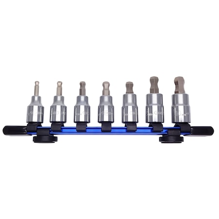 Eight Tool TAPER HEAD HEX SOCKET BIT SET, 7PC 4-10MM 3/8INCHDR 83BB-S7